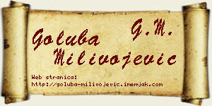 Goluba Milivojević vizit kartica